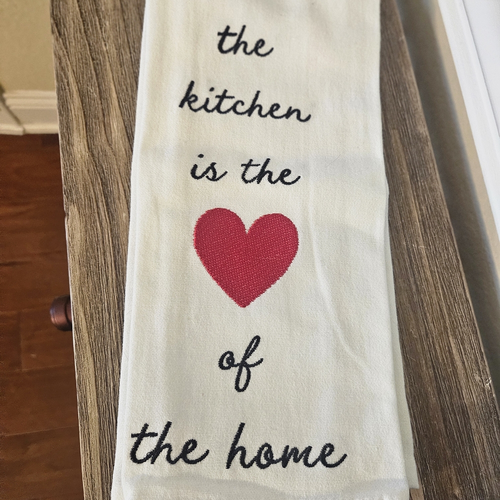 Heart Design Kitchen Towel